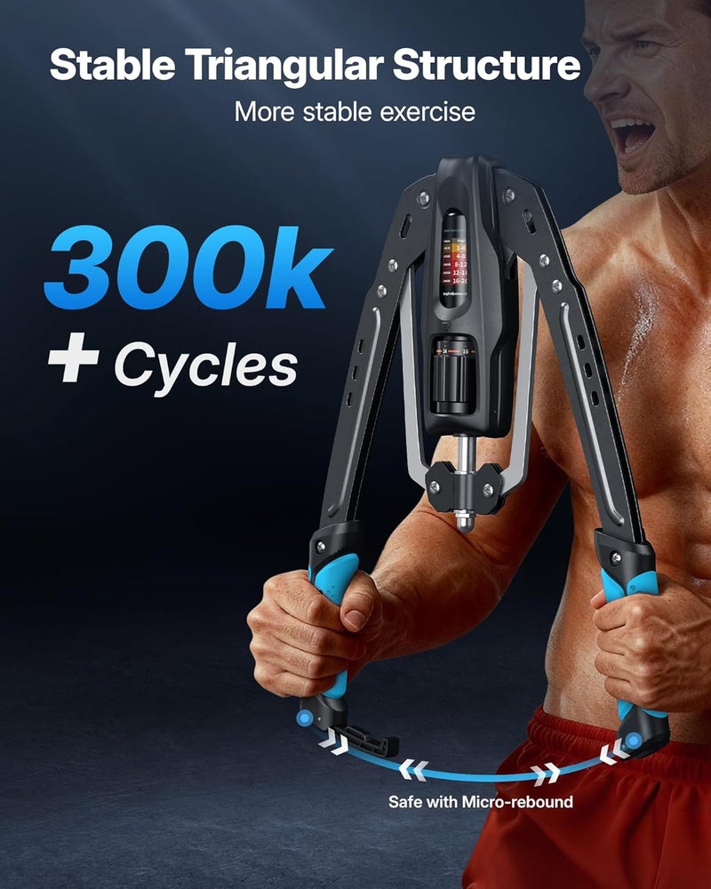 Merach Twister Arm Exerciser, 22-440lb Hydraulic Power, Adjustable Home Chest Expander, Shoulder Muscle Training Fitness Equipment, Arm Enhanced Exercise Strengthener - Image 4